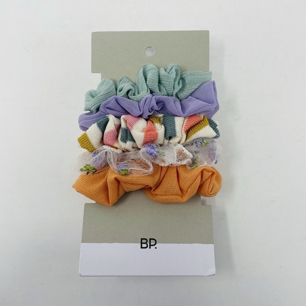 BP Nordstrom Womens‎ One Size Fits Most 5 Pack Assorted Hair Scrunchies Pastel - Picture 2 of 4